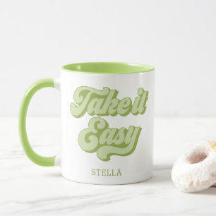 Vintage Take It Facile style rétro Mug