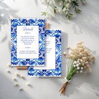 Vintage Talavera Azulejo blue tiles wedding
