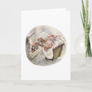 Vintage Tale of Mrs Tiggy Winkle Domestic Chores Card