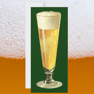 Vintage Tall Frosty Draught Beer, Alcohol