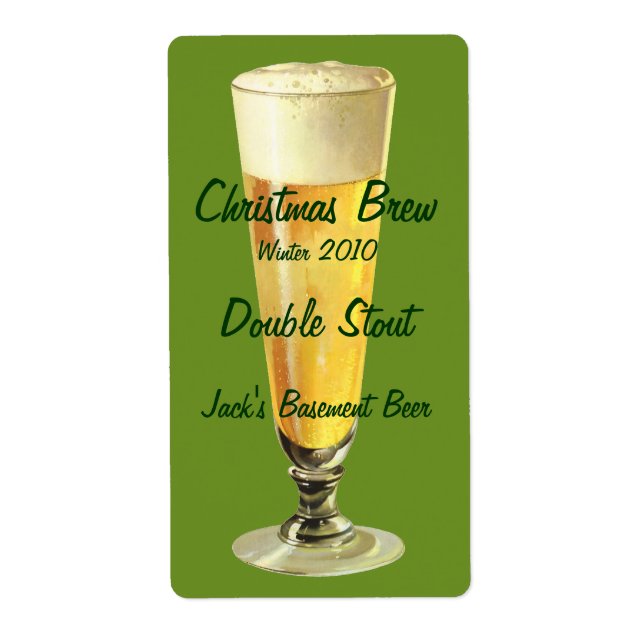 Vintage Tall Frosty Draught Beer, Alcohol Beverage (Front)