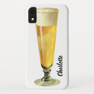 Vintage Tall Frosty Draught Beer, Alcohol Beverage Case-Mate iPhone Case