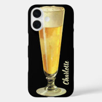 Vintage Tall Frosty Draught Beer, Alcohol Beverage