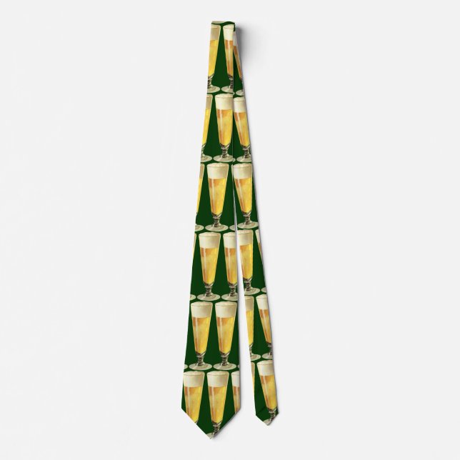 Vintage Tall Frosty Draught   Beer, Alcohol Tie (Front)