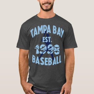 Vintage Tampa Bay Baseball Est 1998 Baseball Batte T-Shirt