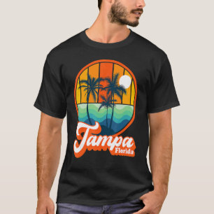 Vintage Tampa Florida Summer Family Vacation Beach T-Shirt