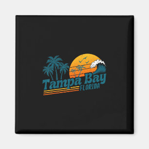 Vintage Tampa Y Florida Beach Summer Vacation Spri Magnet