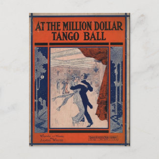 Vintage Tango Book Cover Postcard
