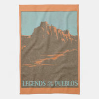 Vintage Taos Pueblos New Mexico, Travel Poster Art