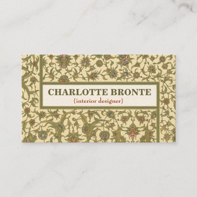 Vintage Tapestry Business Card (Front)