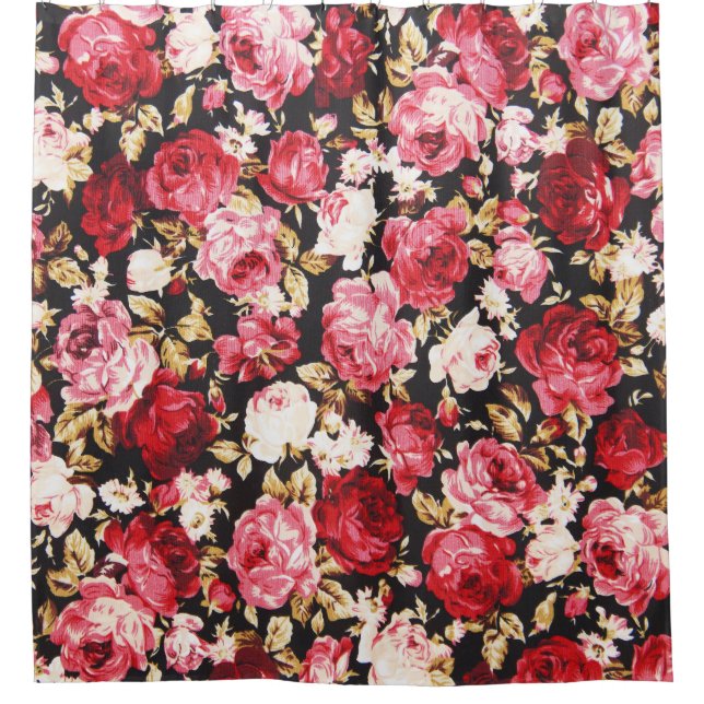 Vintage tapestry flowers, fabric pattern. (Front)