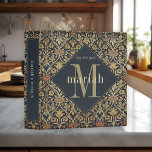Vintage Tapestry William Morris Monogram Recipe Binder<br><div class="desc">This simple yet elegant design adds style and grace to your kitchen, with its elegant William Morris inspired pattern in sage green, dark blue, and tan and rust floral. Gather your favourite family recipes and add your family memories to make this a cherished keepsake. Add a name to personalize it....</div>
