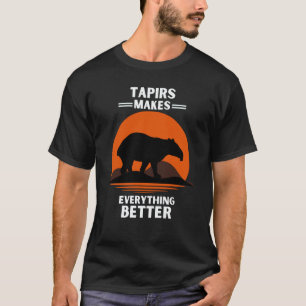 Vintage Tapirs Makes Everything Better Retro Tapir T-Shirt