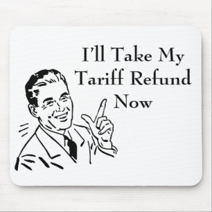 Vintage Tariff Refund Check Mouse Pad