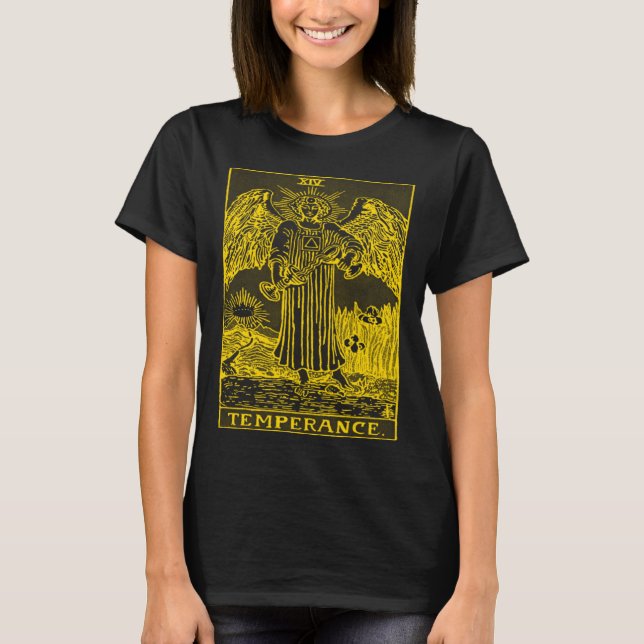 VINTAGE TAROT CARD TEMPERANCE T-Shirt (Front)