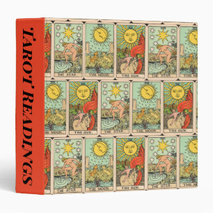 Vintage Tarot Cards Sun Moon Stars Custom Binder