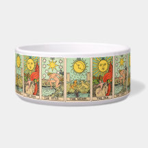 Vintage Tarot Cards Sun Moon Stars  Pet