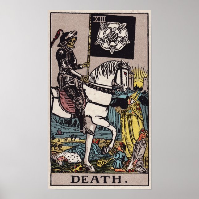 Vintage Tarot Death poster (Front)