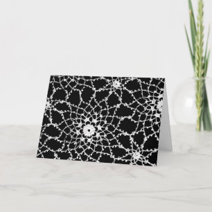 Vintage Tatted Lace Card