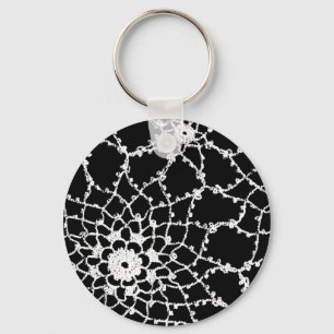 Vintage Tatted Lace Keychain