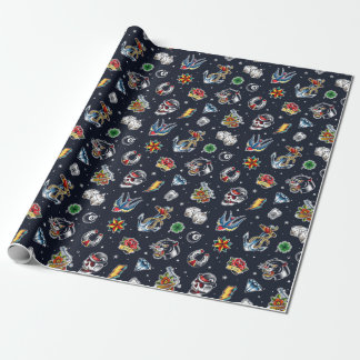 Vintage Tattoo Gift Wrapping Paper