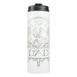 Vintage tattoo style Dad artwork Thermal Tumbler