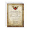 Vintage Tattoo Winged Heart Wedding Invitation