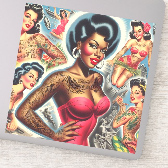 Vintage Tattooed Pin-ups (Detail)