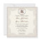 Vintage Taupe Lace - Wedding Invitation