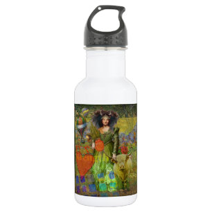 Vintage Taurus Classic Woman Portrait Gothic Art 532 Ml Water Bottle
