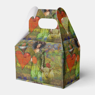 Vintage Taurus Classic Woman Portrait Gothic Art Favor Box