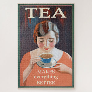 Vintage Tea Advertisement - Makes Better Jigsaw Puzzle