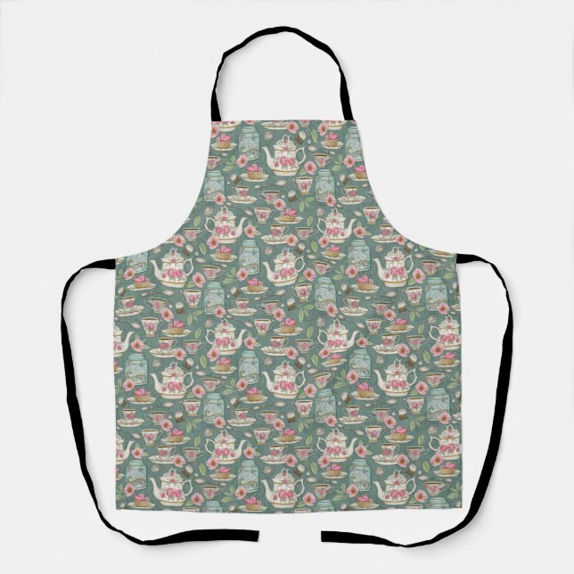 Vintage Tea Party Apron (Front)