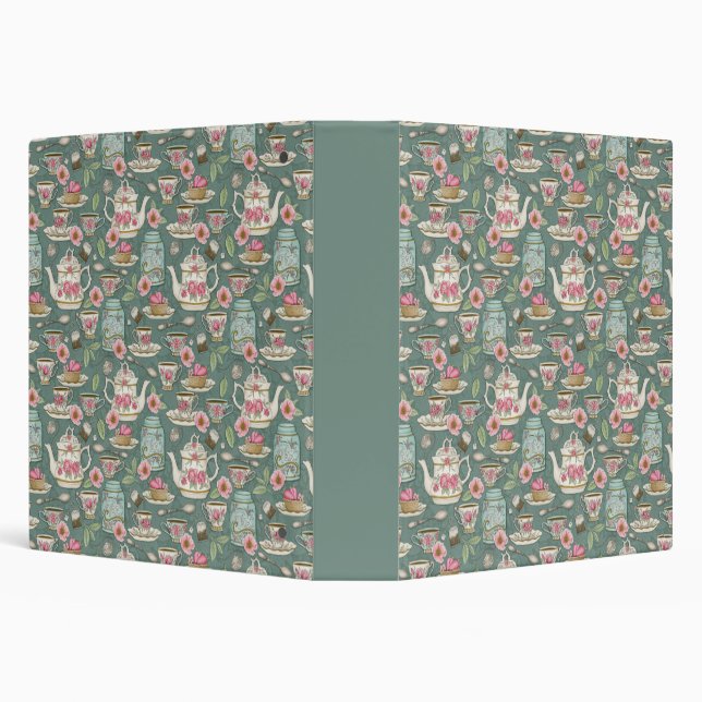 Vintage Tea Party Binder (Background)