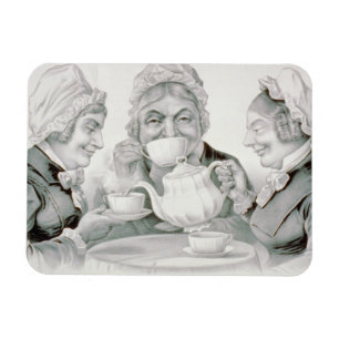 Vintage Tea Party Friends, A Cup That Cheers Magnet