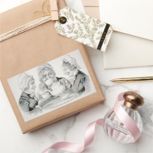 Vintage Tea Party Friends, A Cup That Cheers  Sticker