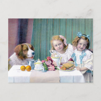 Vintage Tea Party  Postcard