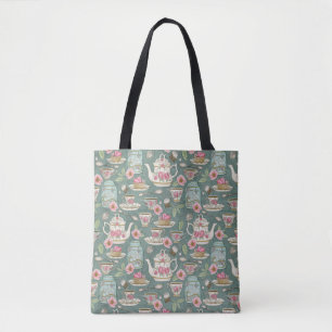 Vintage Tea Party Tote Bag