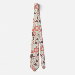 Vintage Tea Time Pattern Tie