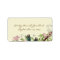 Vintage Teal Birds Pink Flowering Branch