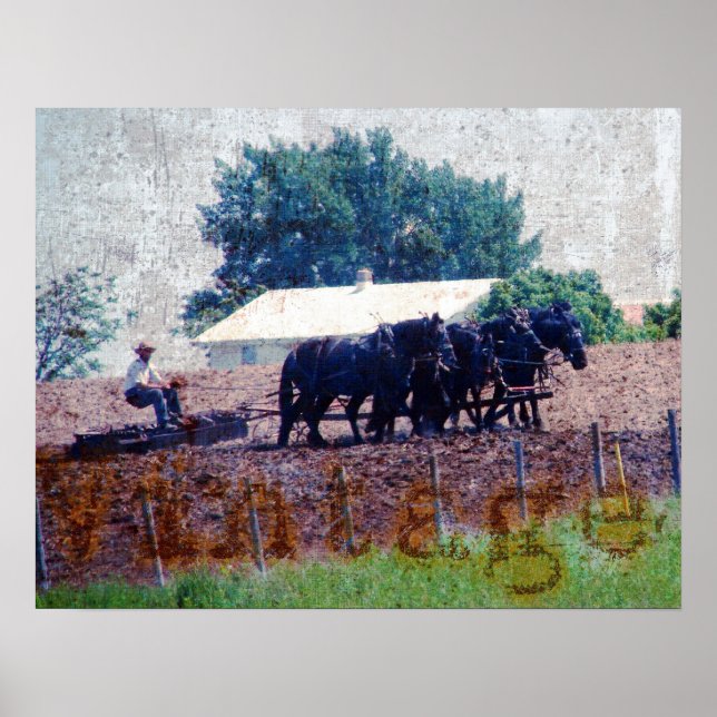 Vintage Team Work Poster (Front)