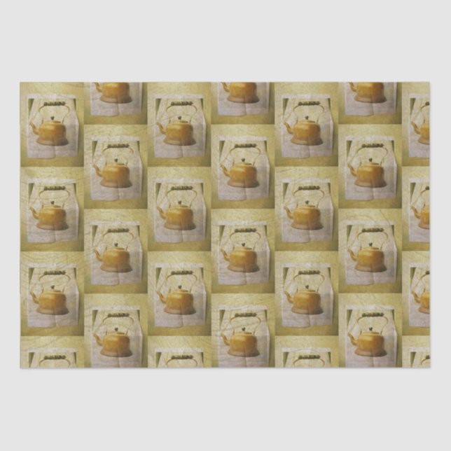 Vintage Teapot Tissue Paper (Front)
