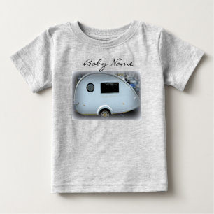 Vintage teardrop trailer caravan Thunder_Cove  Baby T-Shirt