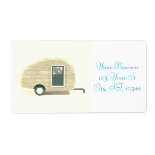 Vintage teardrop trailer gypsy caravan