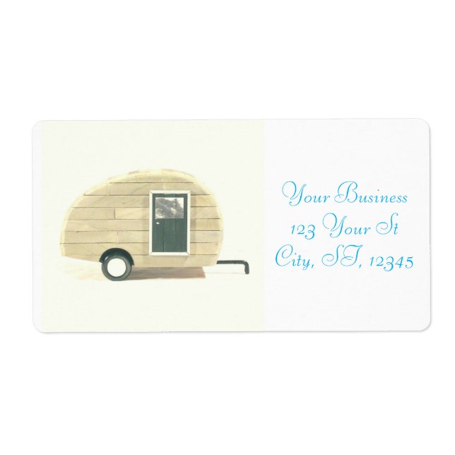 Vintage teardrop trailer  gypsy caravan (Front)
