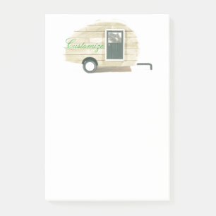 Vintage teardrop trailer gypsy caravan post-it notes