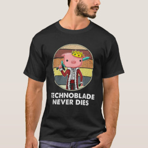 Vintage Technoblade Never Dies Outfits Style Funny T-Shirt
