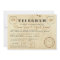 Vintage Telegram Invitation Card