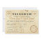 Vintage Telegram Invitation Postcard