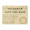 Vintage Telegram Save the Date